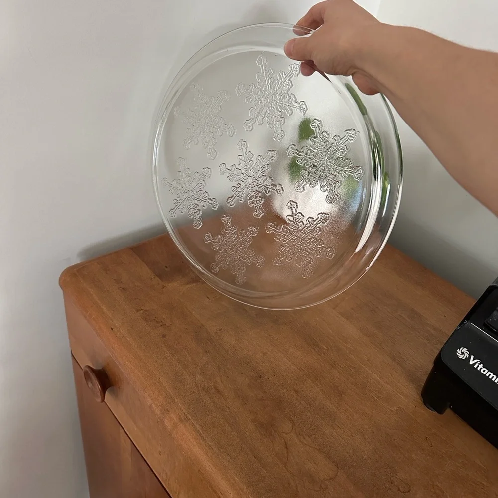 Elegant 13 inch Clear Glass Serving Platter